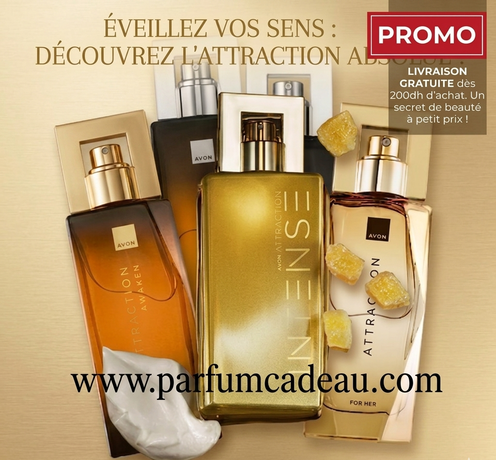 AVON ATTRACTION Maroc : la collection de parfums irrésistibles pour homme et femme