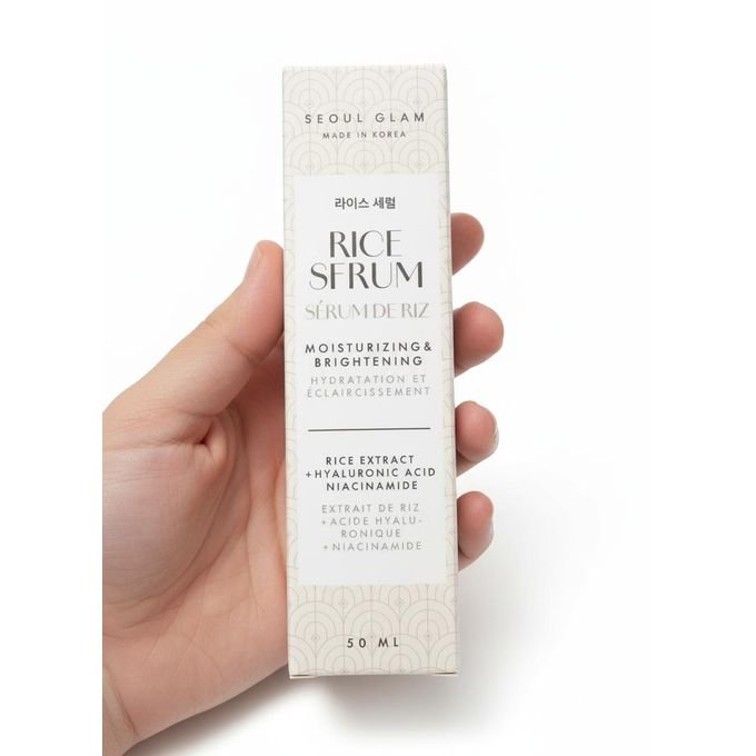 Sérum visage au Riz au Niacinamide et Acide hyaluronique – Hydratation, Éclat & Barrière Cutanée Renforcée Peau lumineuse (Fabriqué en Corée) – Image 2